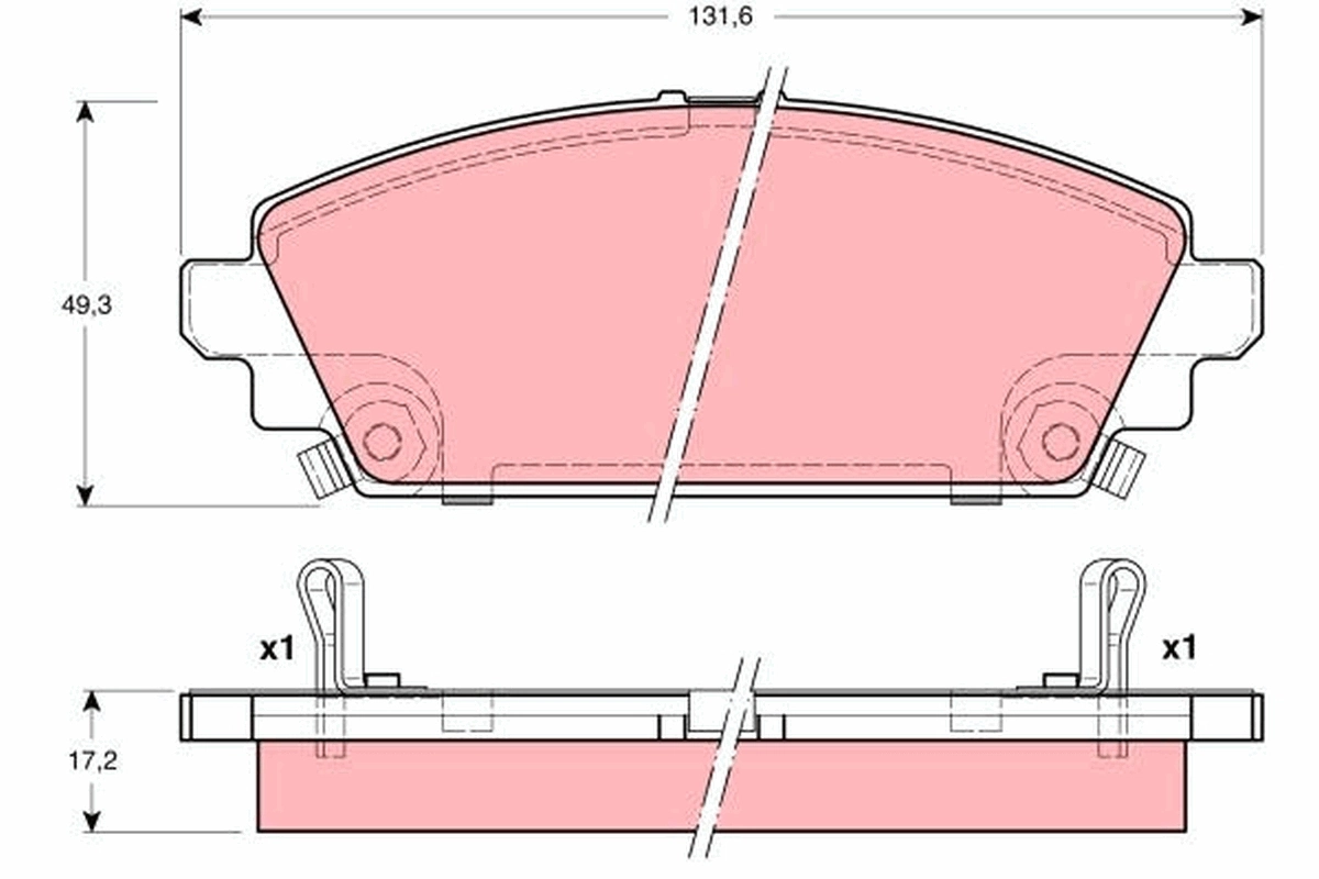 Set placute frana