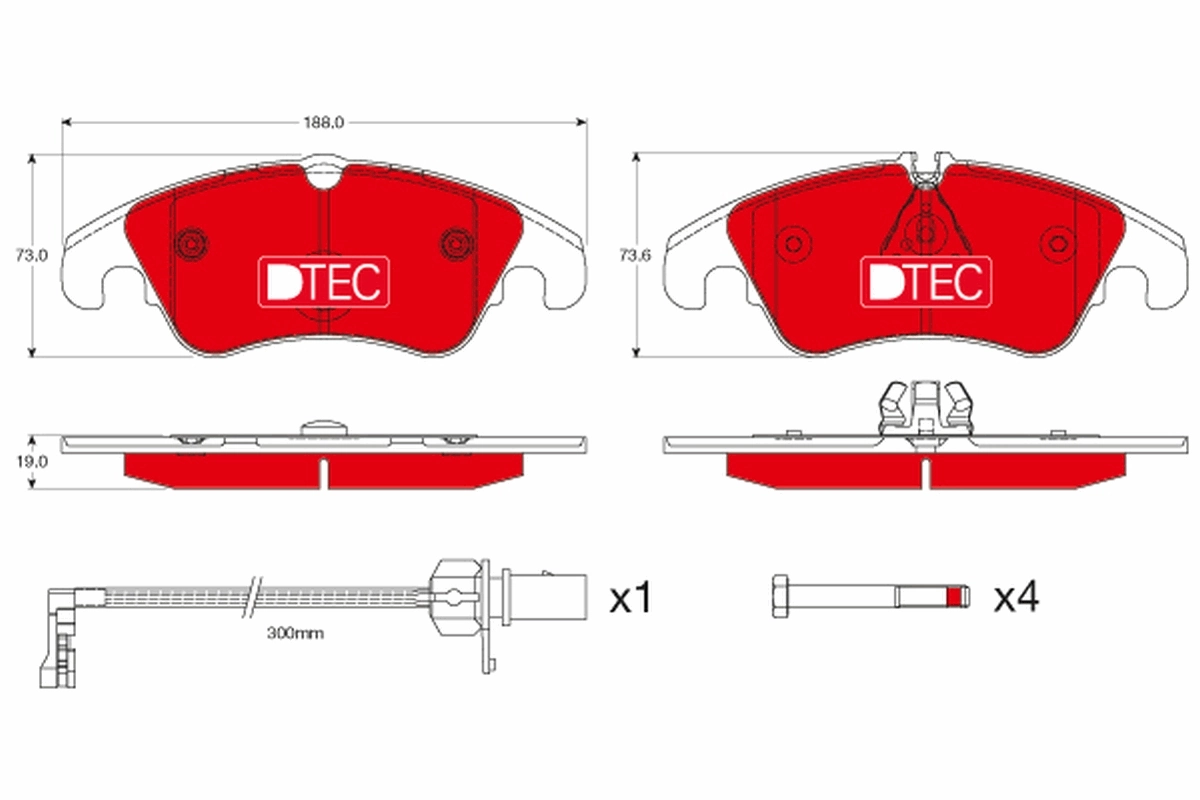 Set placute frana