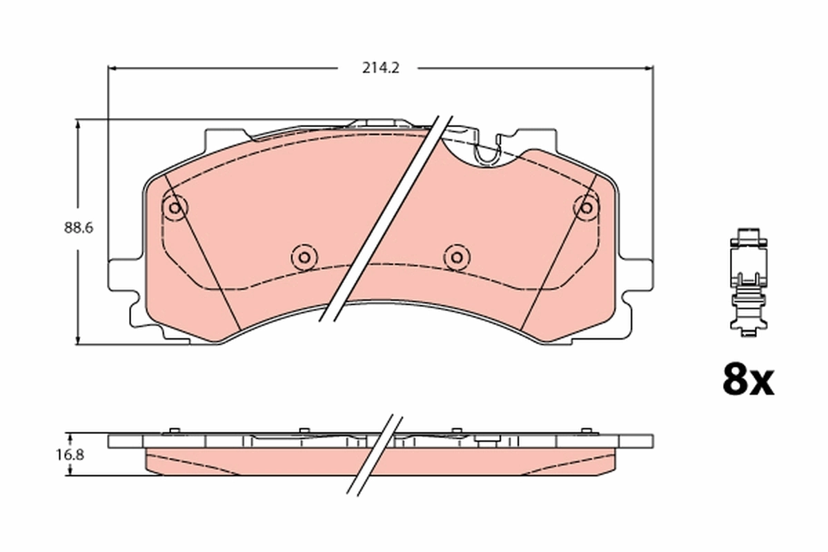 Set placute frana