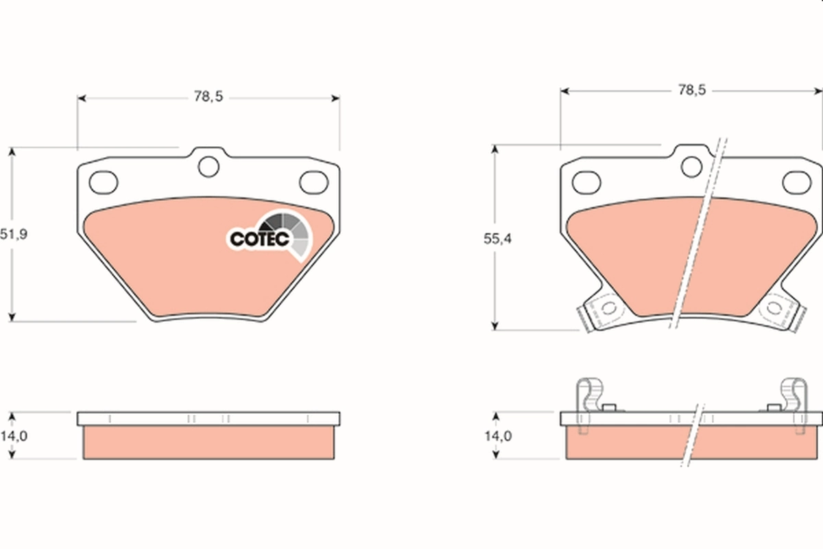 Set placute frana