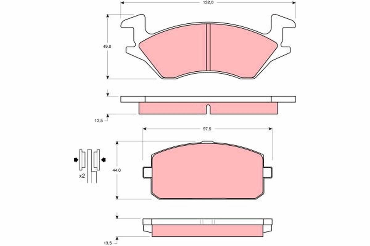 Set placute frana