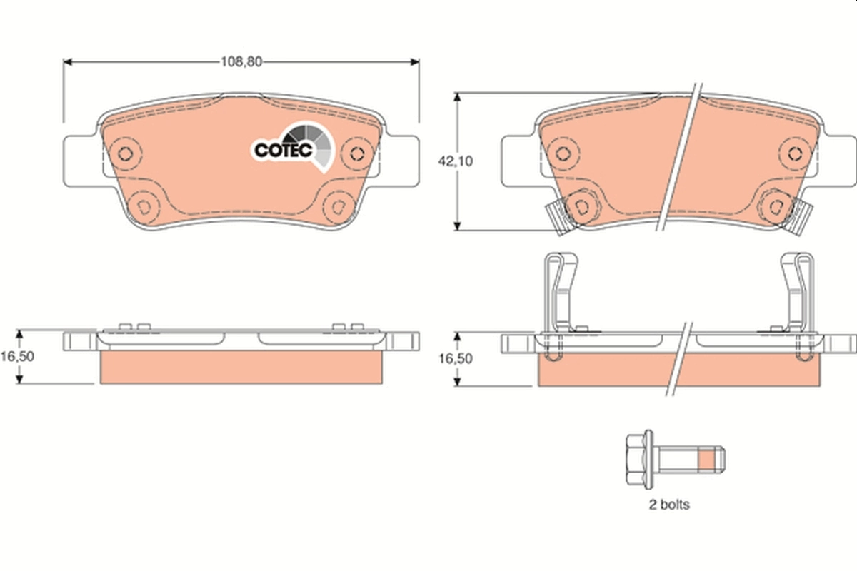 Set placute frana