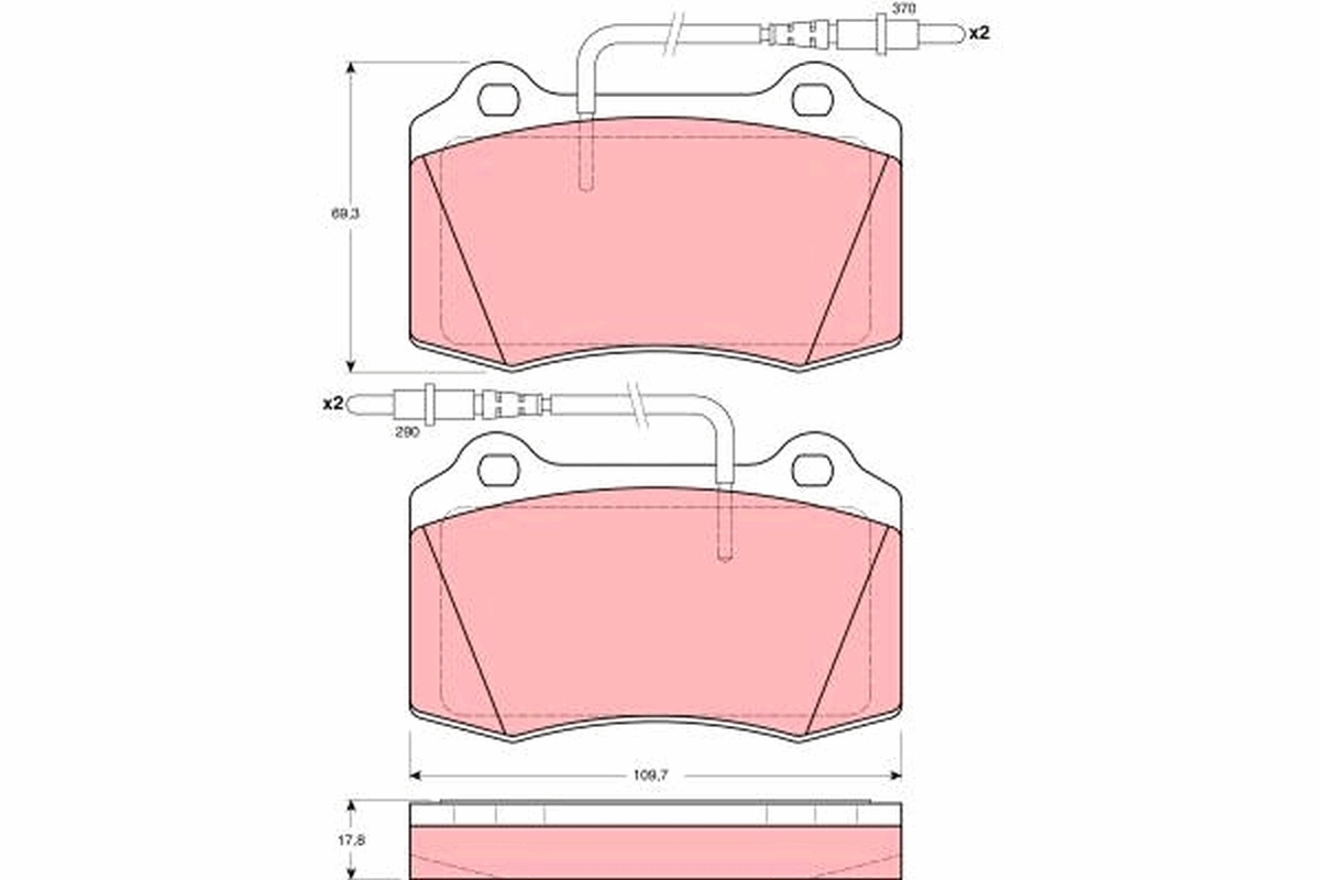 Set placute frana
