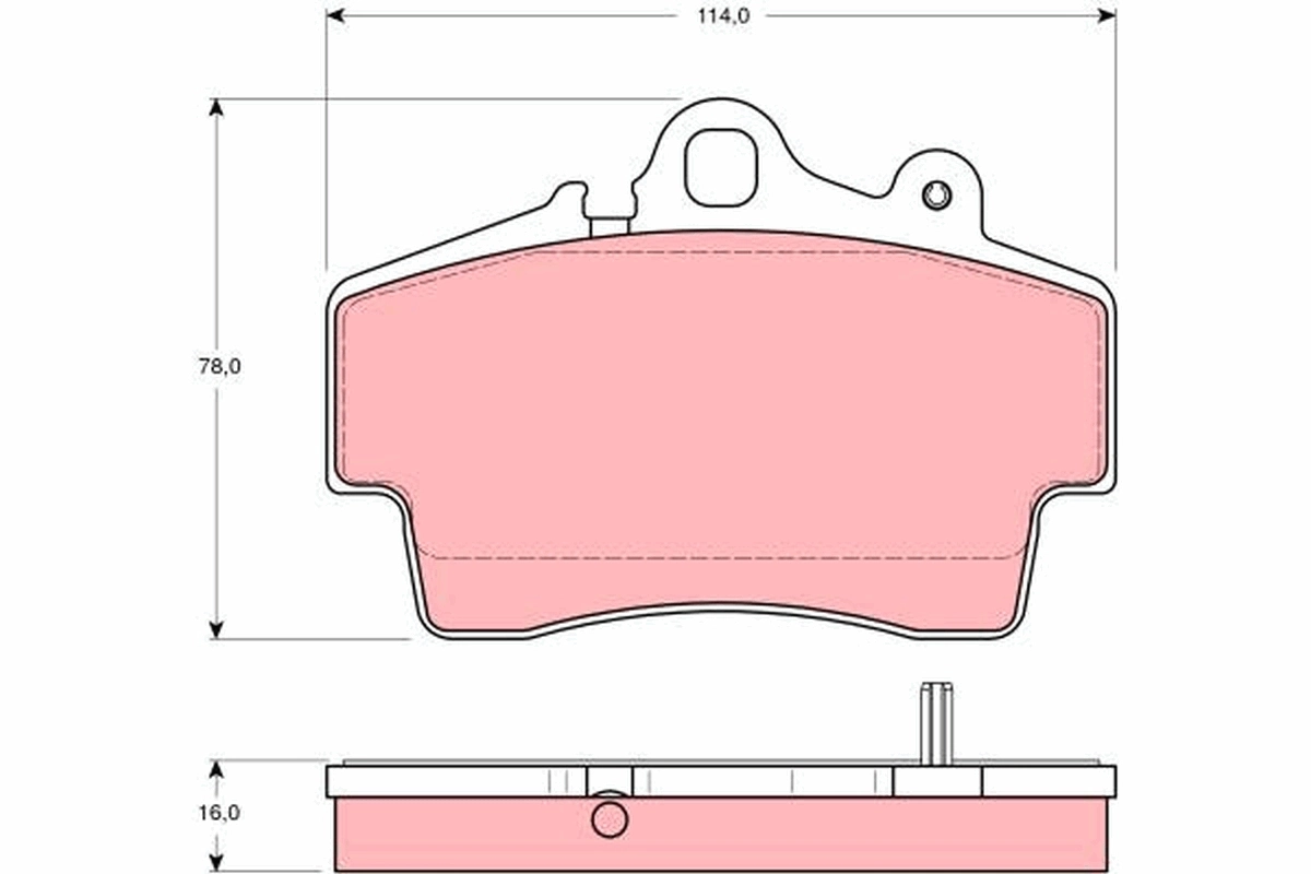 Set placute frana