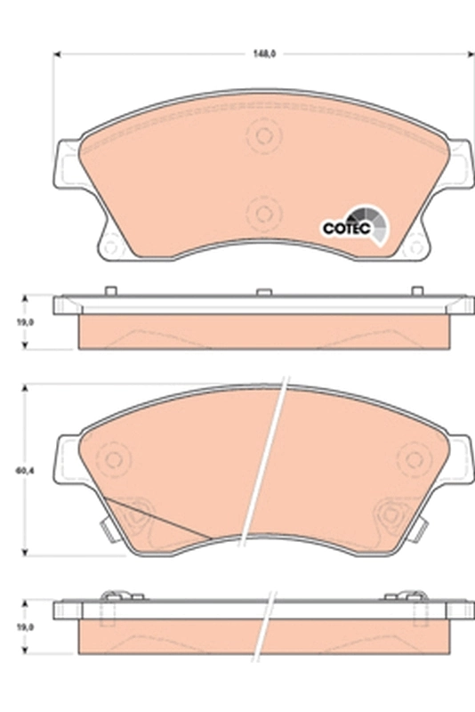 Set placute frana