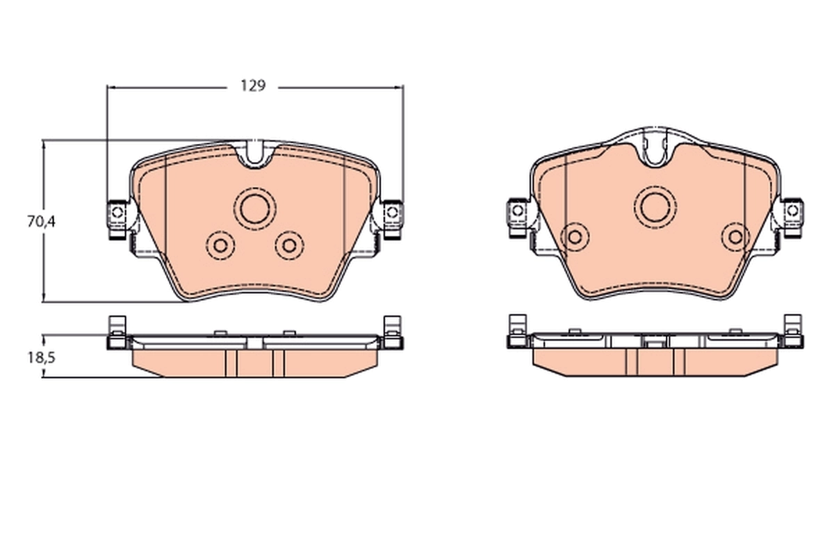 Set placute frana