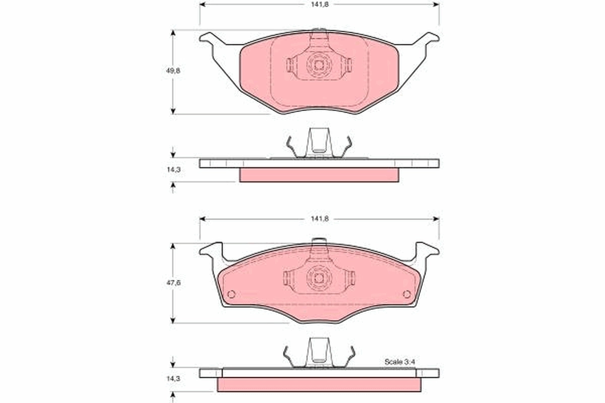 Set placute frana