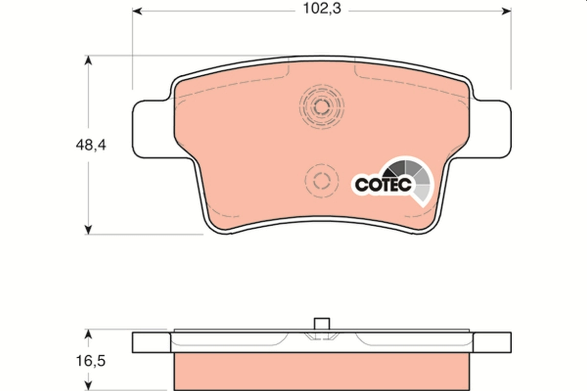 Set placute frana