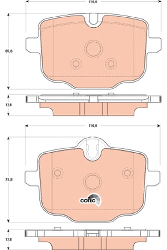 Set placute frana