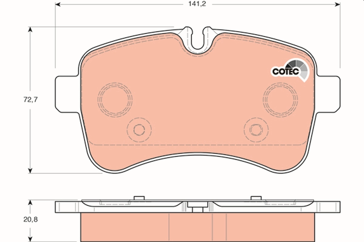 Set placute frana