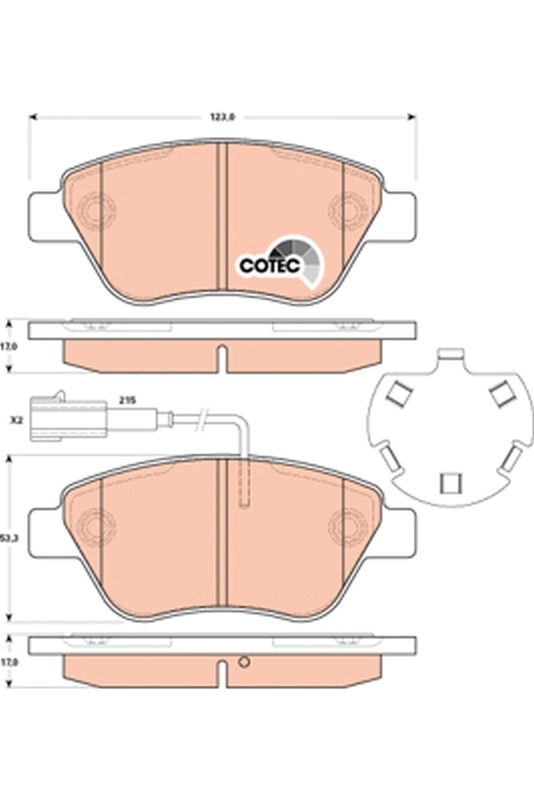 Set placute frana