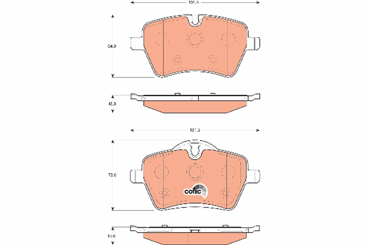 Set placute frana