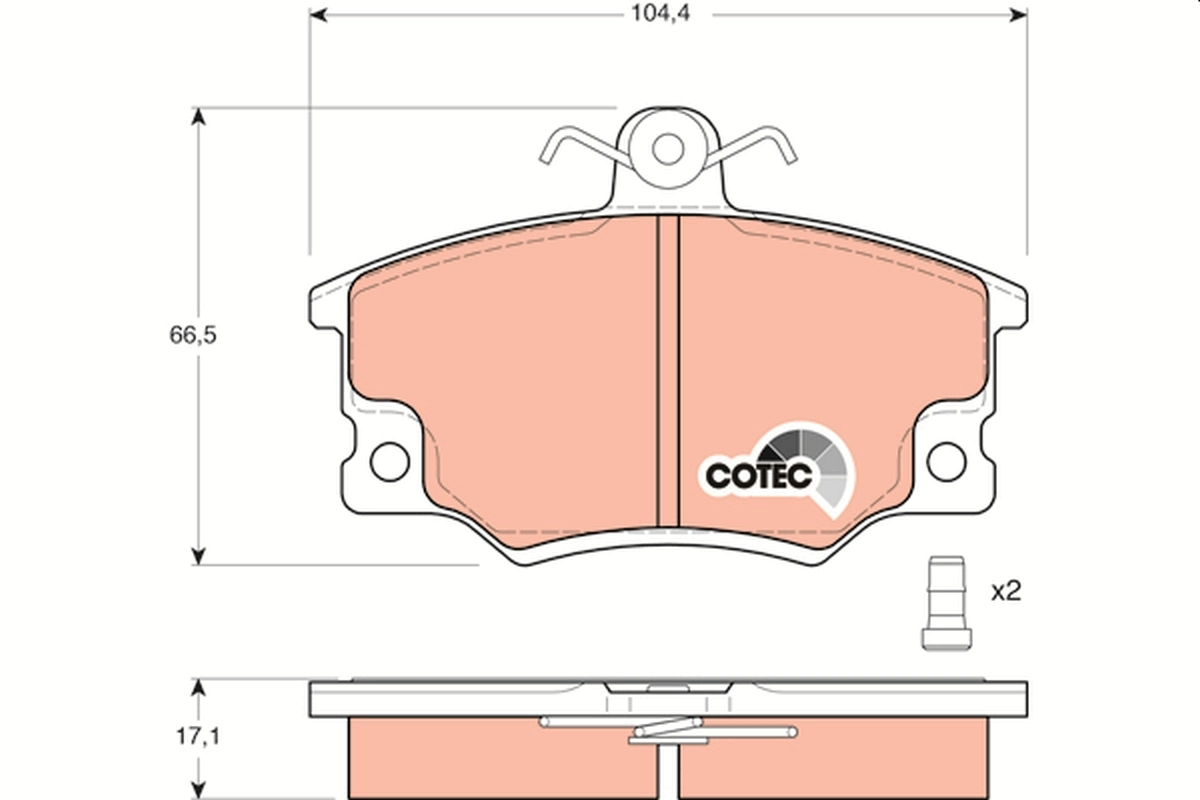 Set placute frana