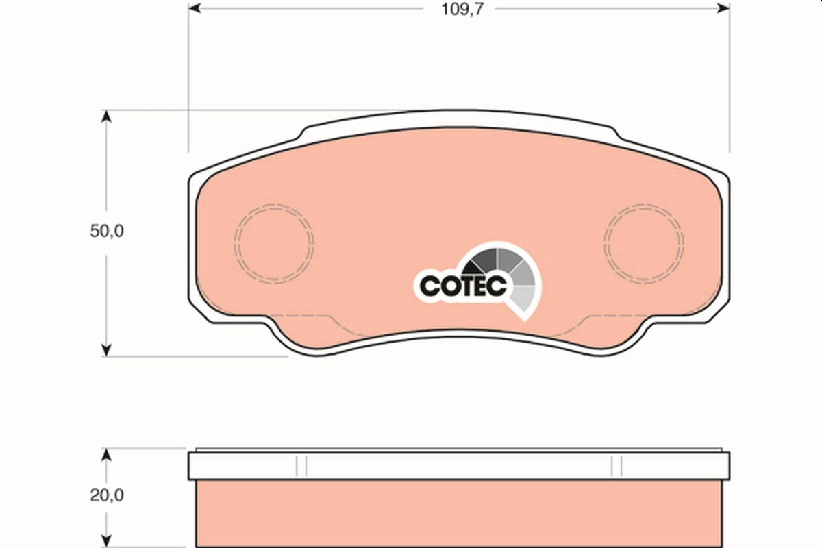Set placute frana
