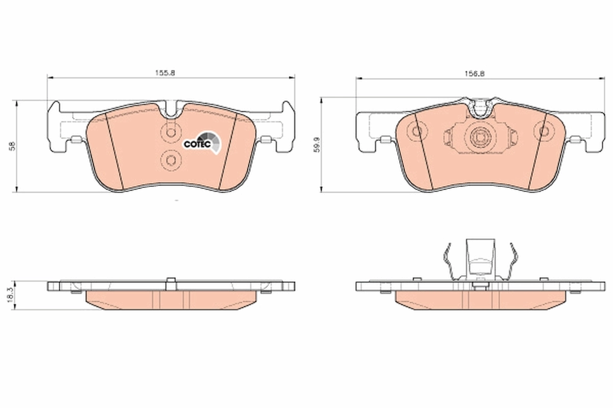 Set placute frana