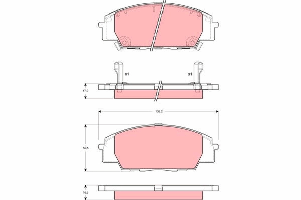 Set placute frana
