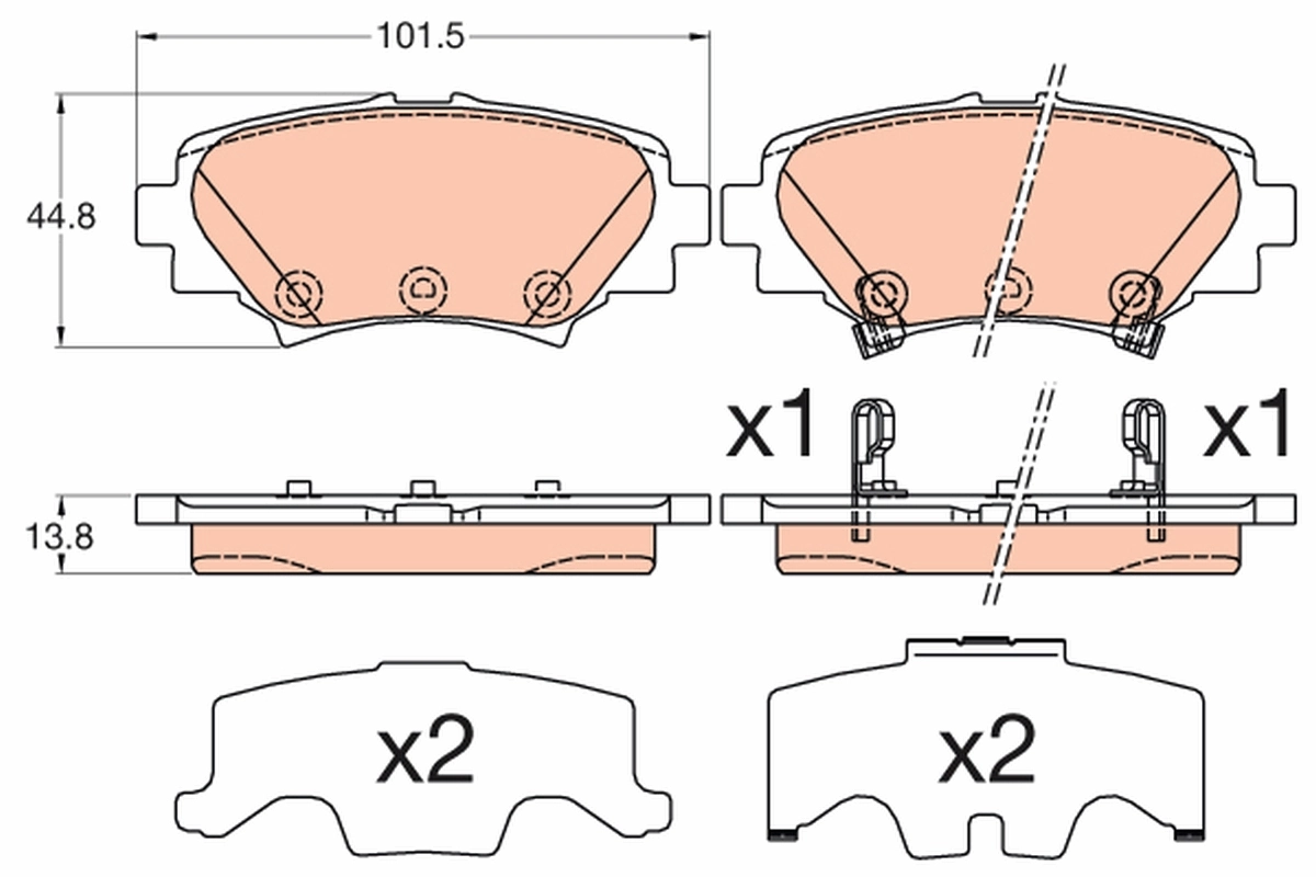 Set placute frana