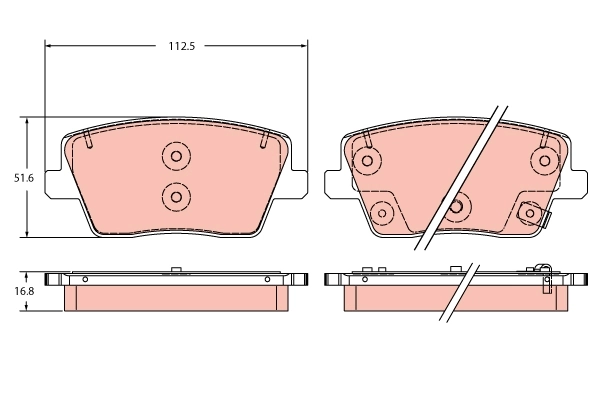 Set placute frana