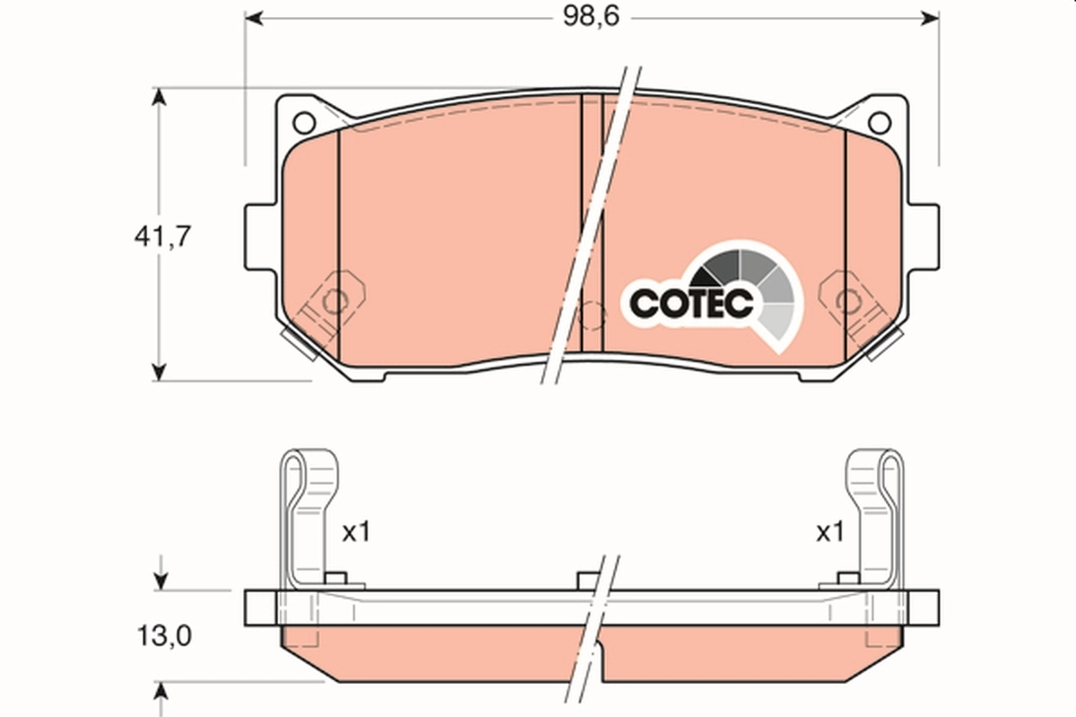 Set placute frana