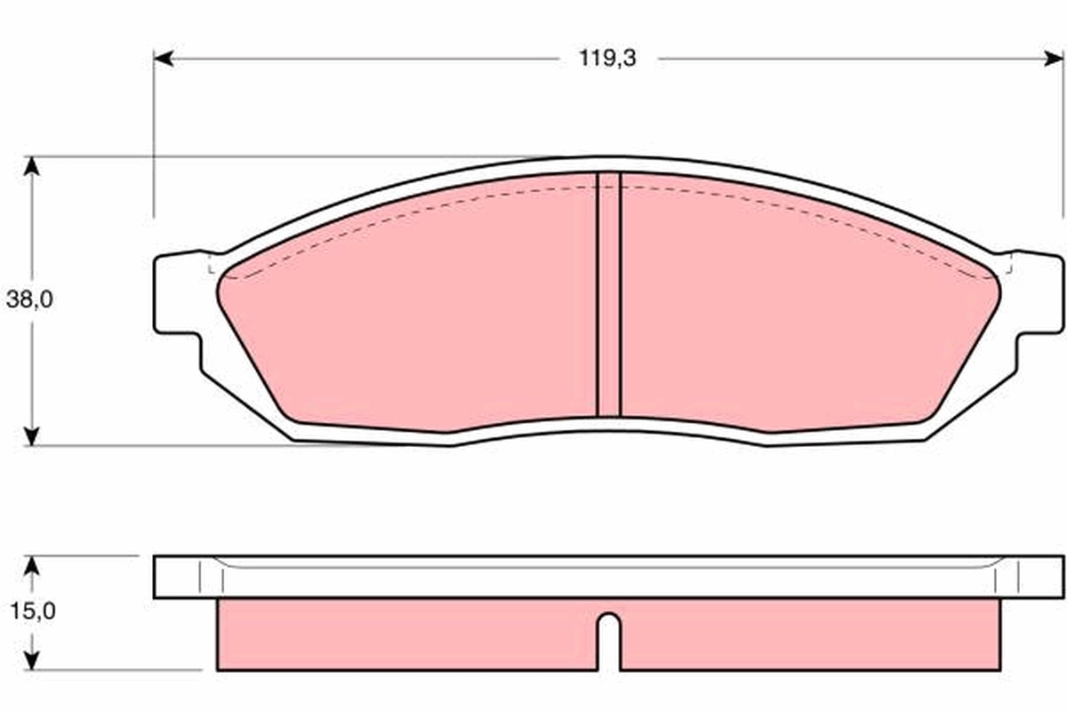 Set placute frana