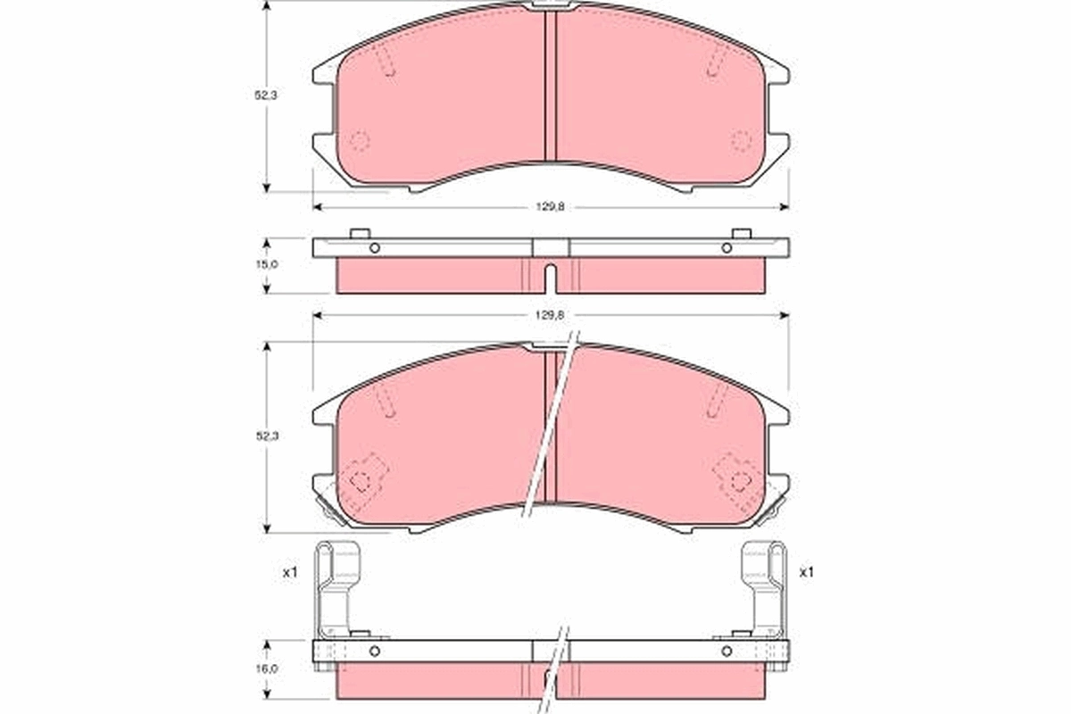 Set placute frana