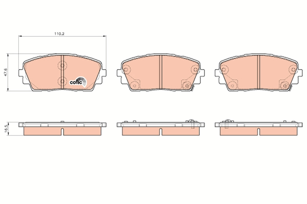 Set placute frana