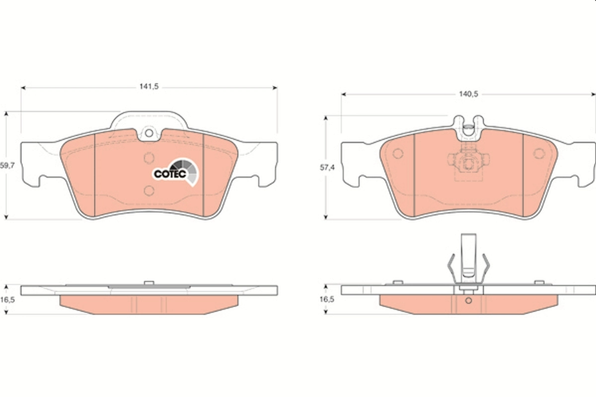 Set placute frana