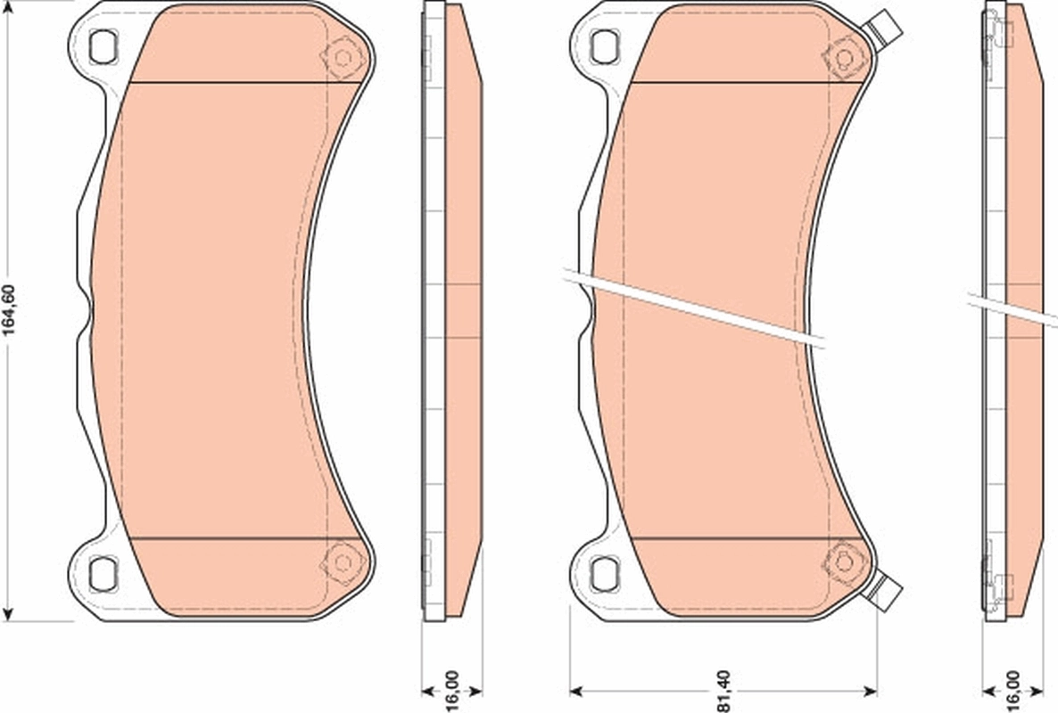 Set placute frana