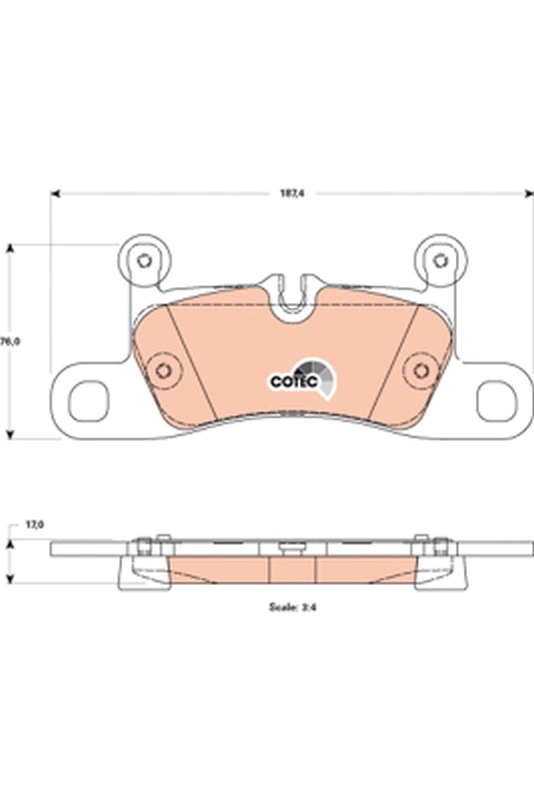 Set placute frana