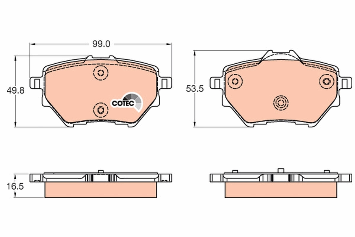 Set placute frana