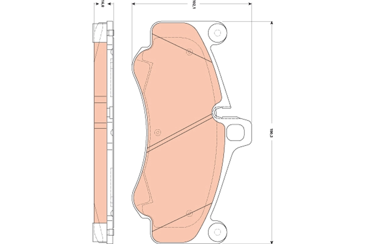 Set placute frana