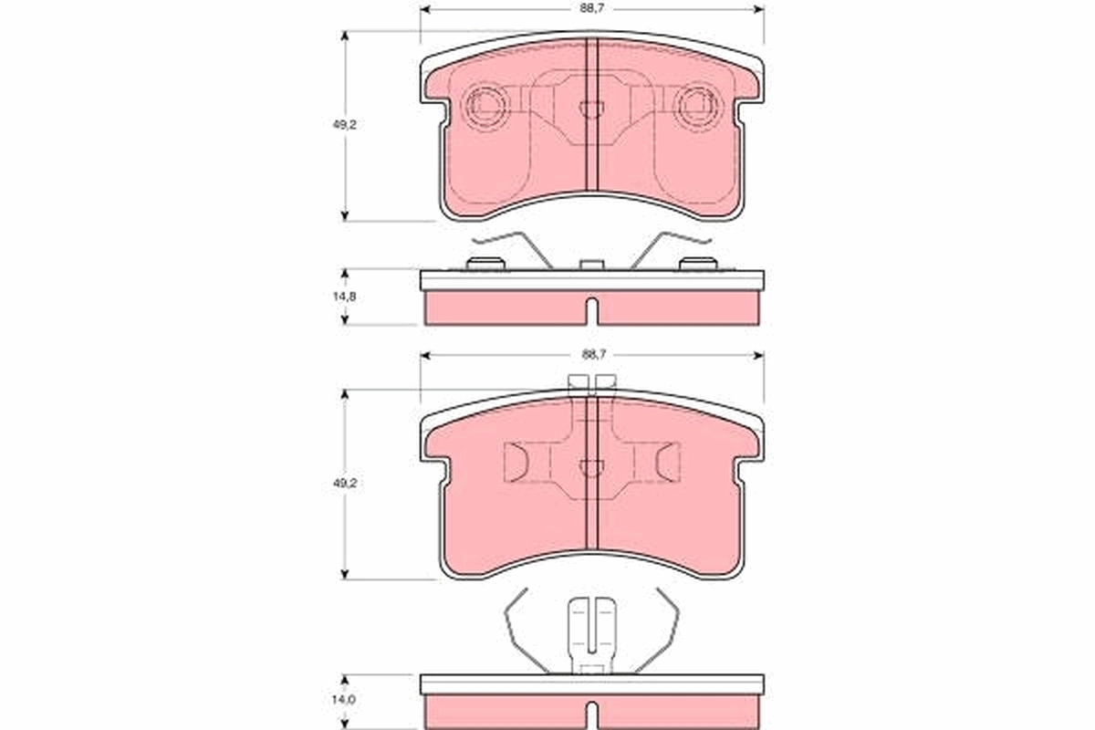 Set placute frana