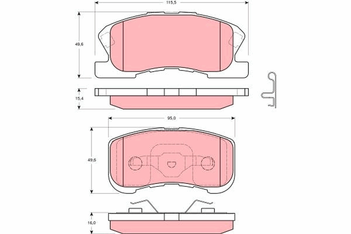 Set placute frana