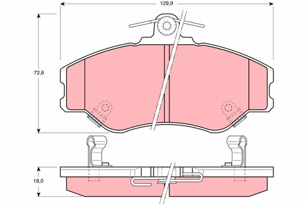 Set placute frana