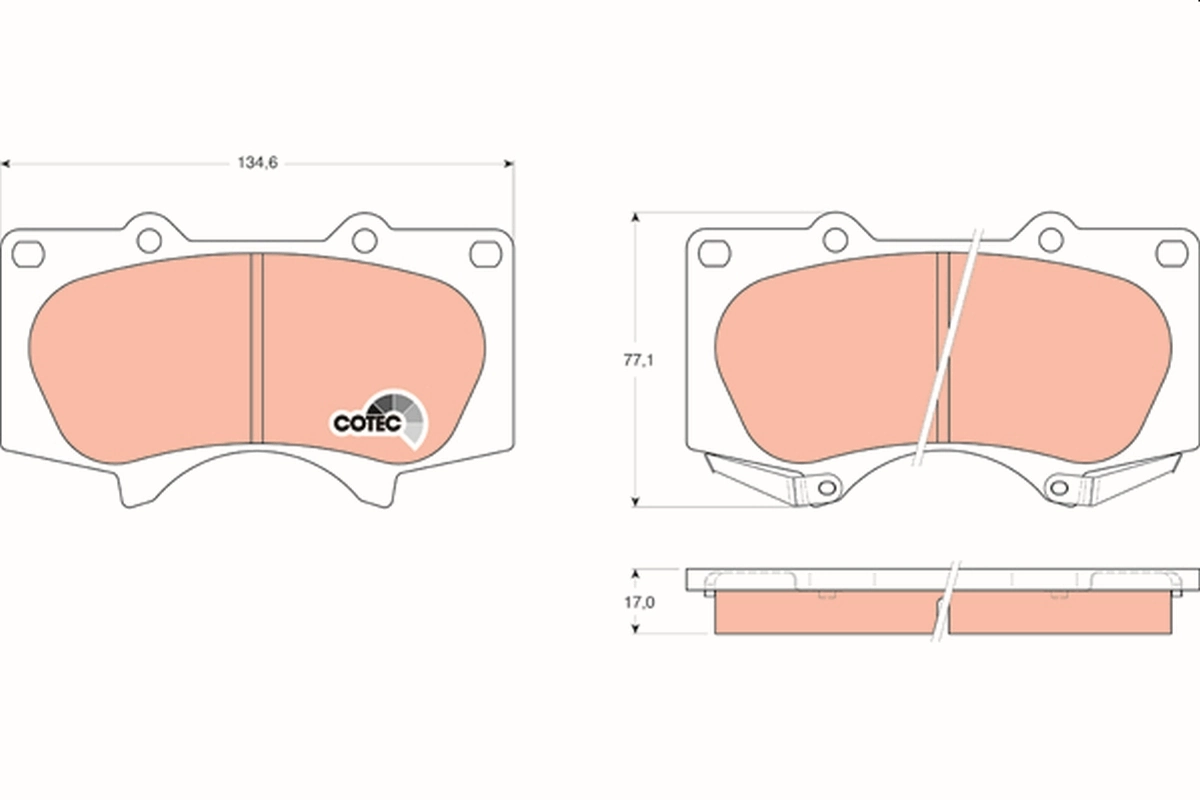 Set placute frana