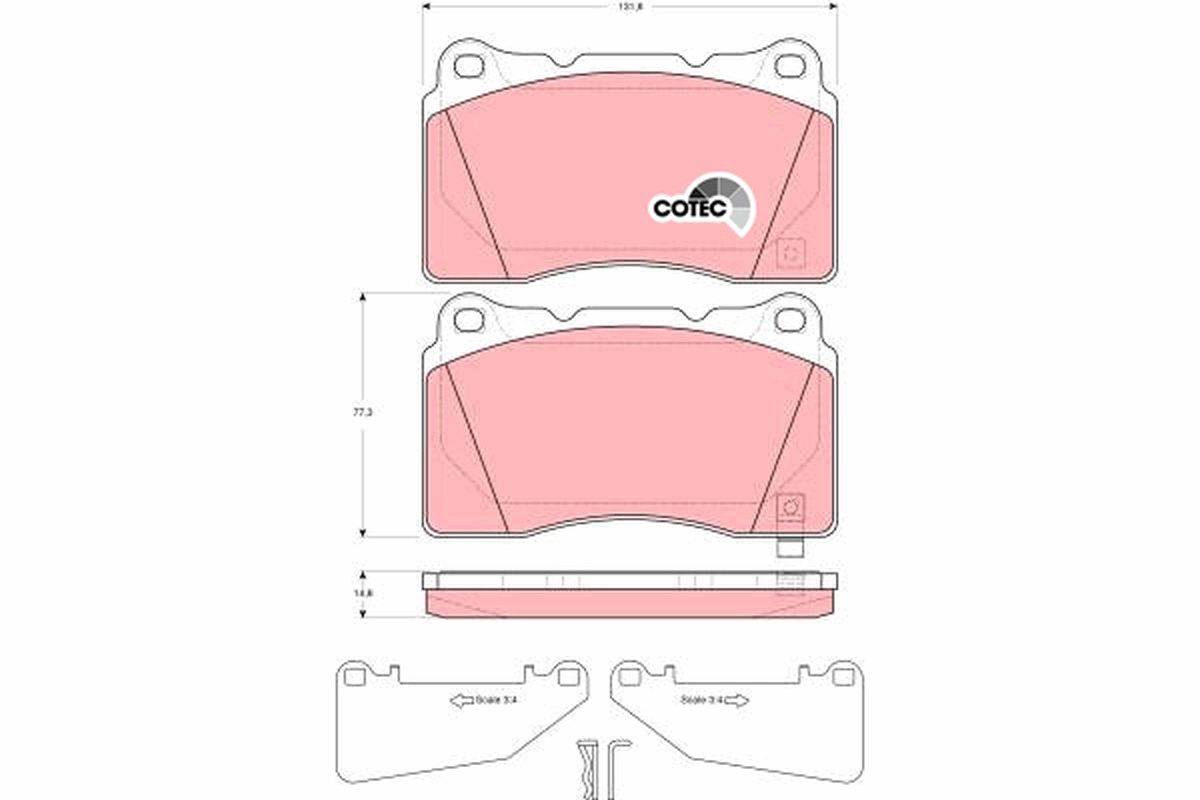 Set placute frana