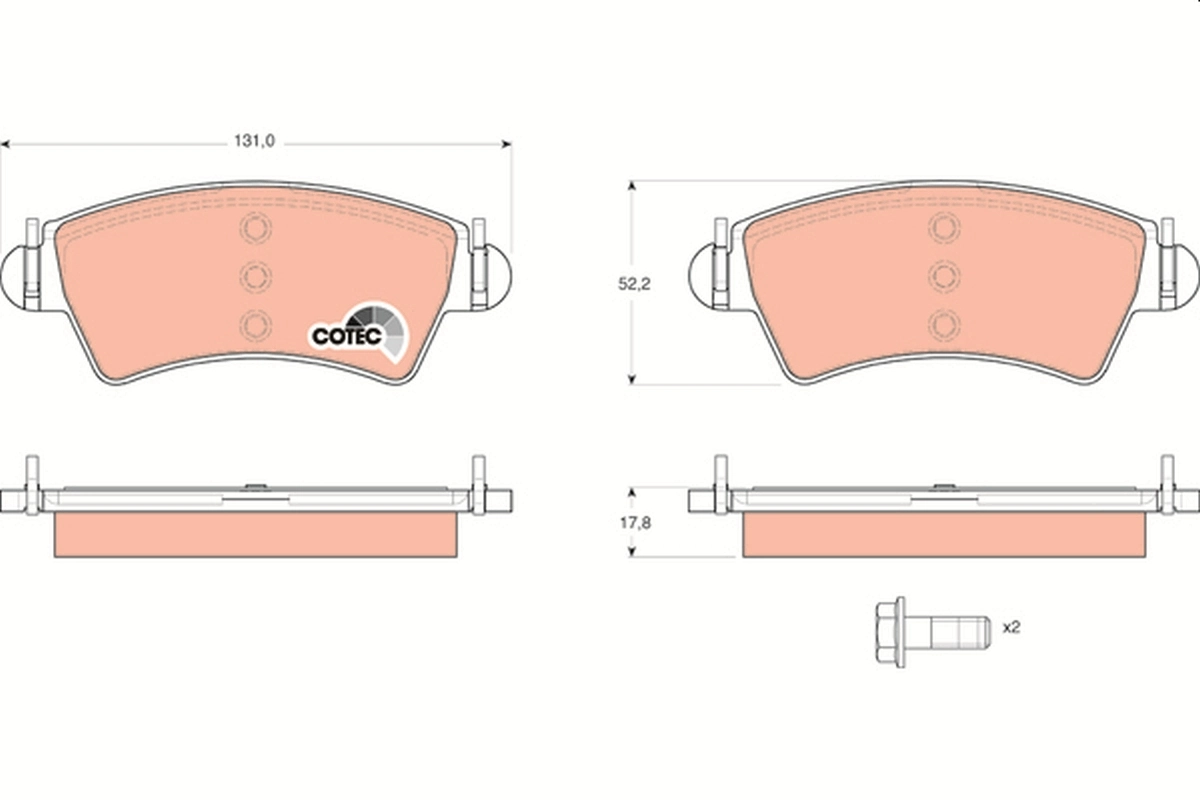 Set placute frana