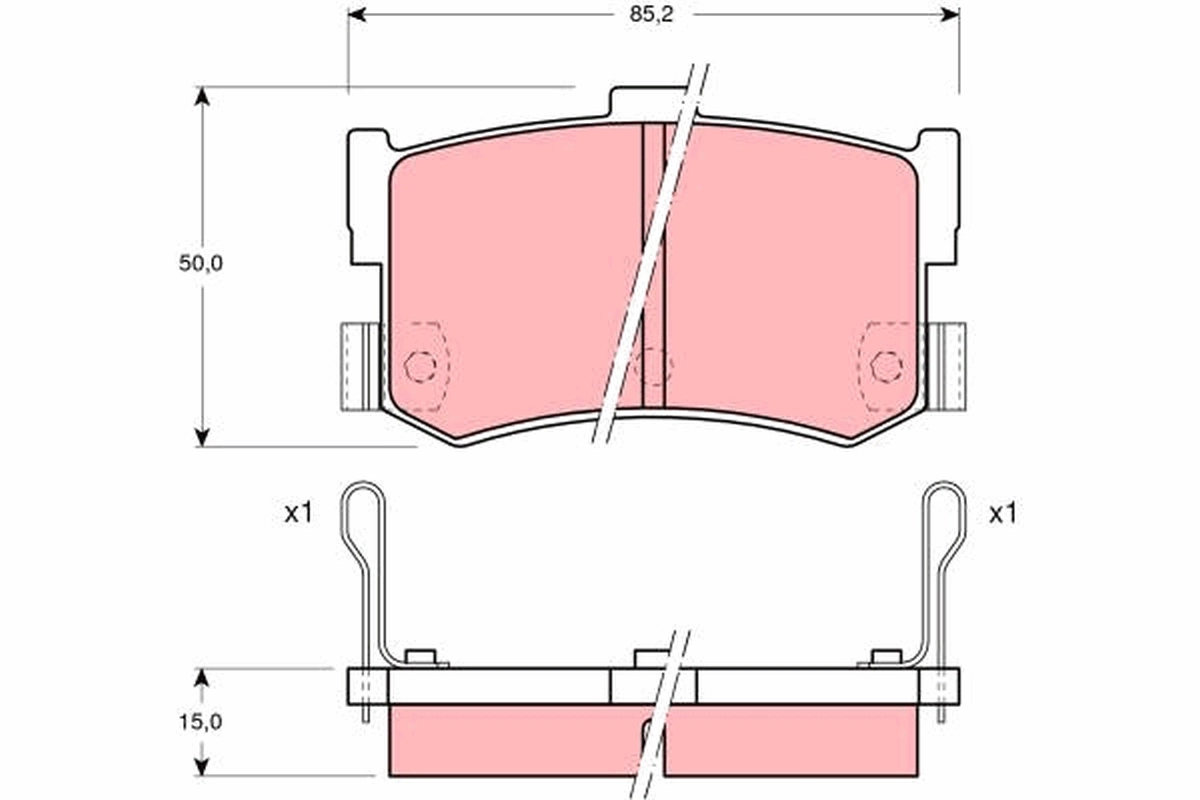 Set placute frana