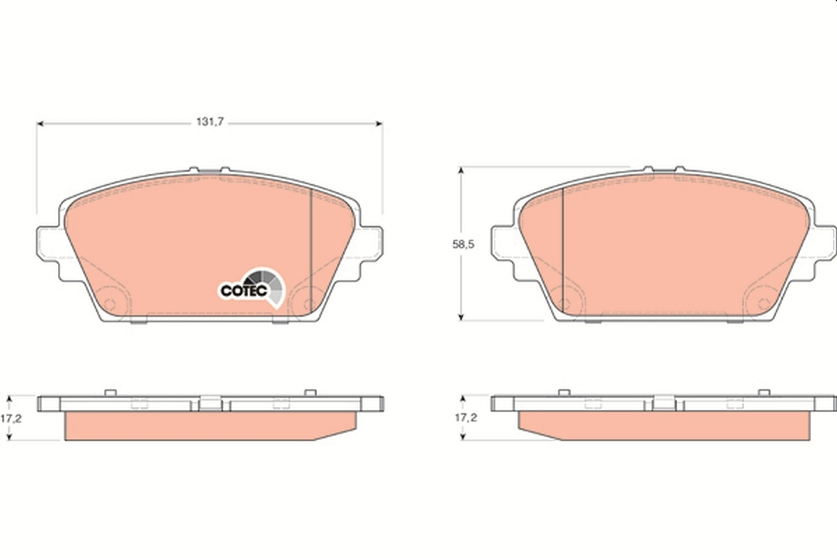 Set placute frana