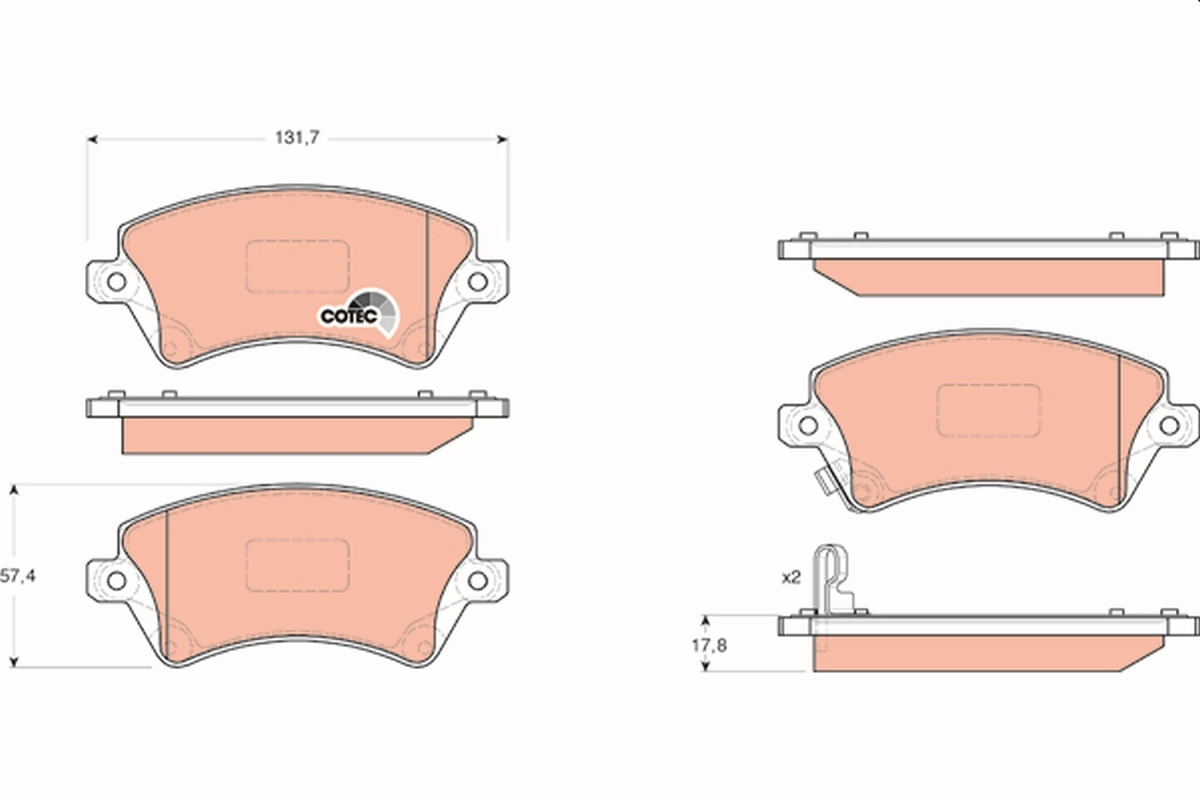 Set placute frana