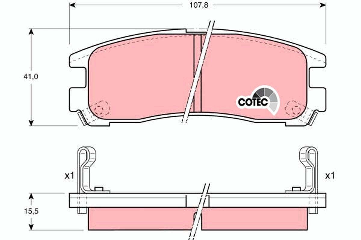 Set placute frana