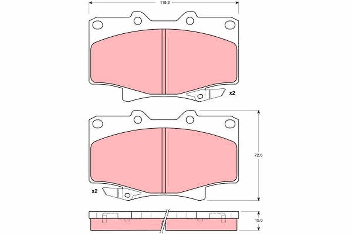 Set placute frana