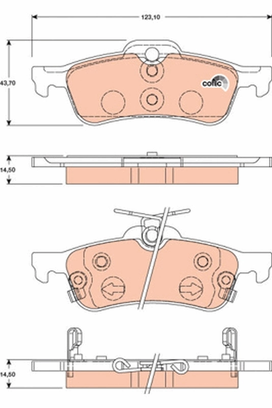 Set placute frana