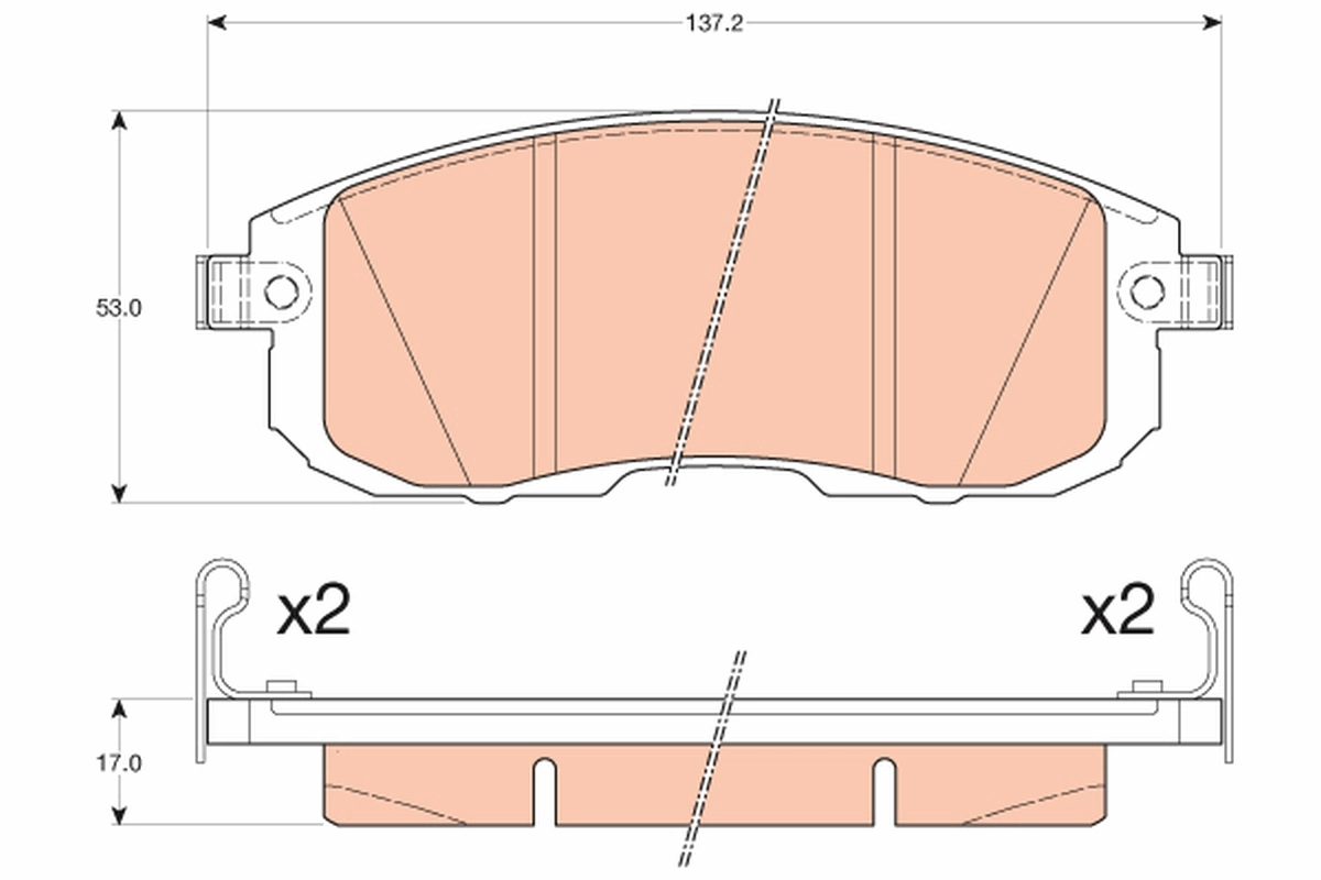 Set placute frana