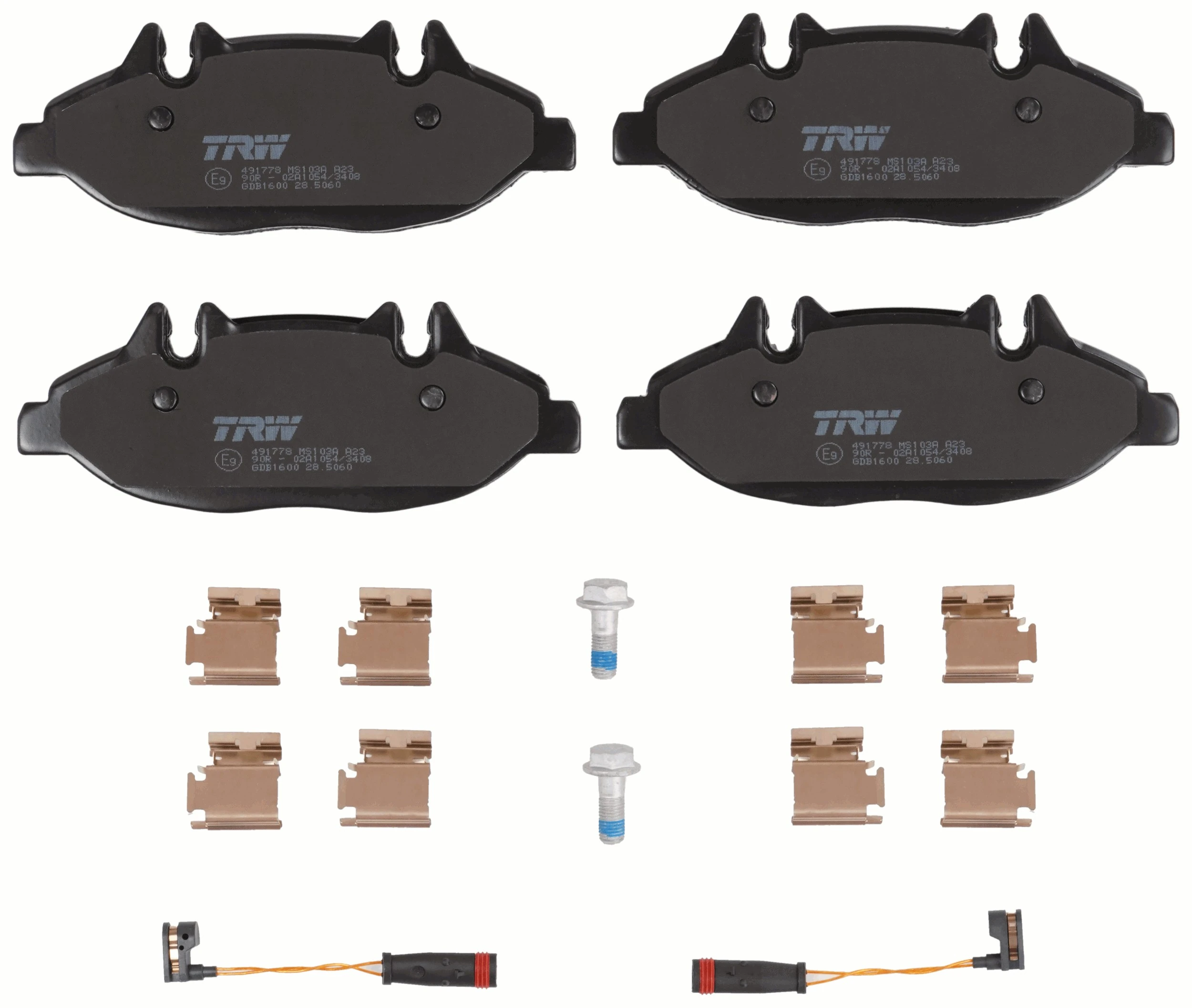 Set placute frana