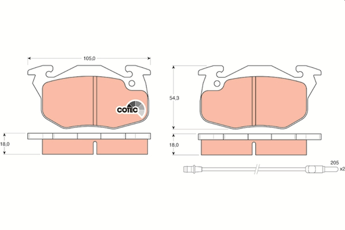Set placute frana