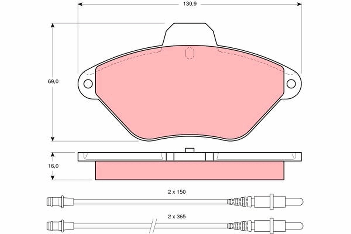 Set placute frana