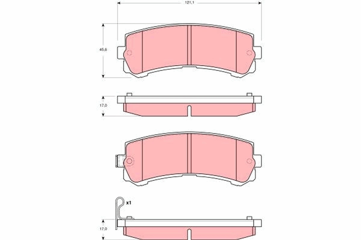 Set placute frana