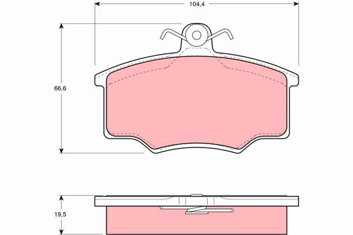 Set placute frana