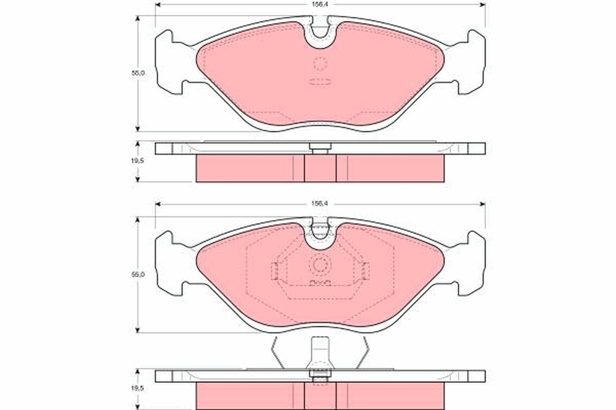 Set placute frana